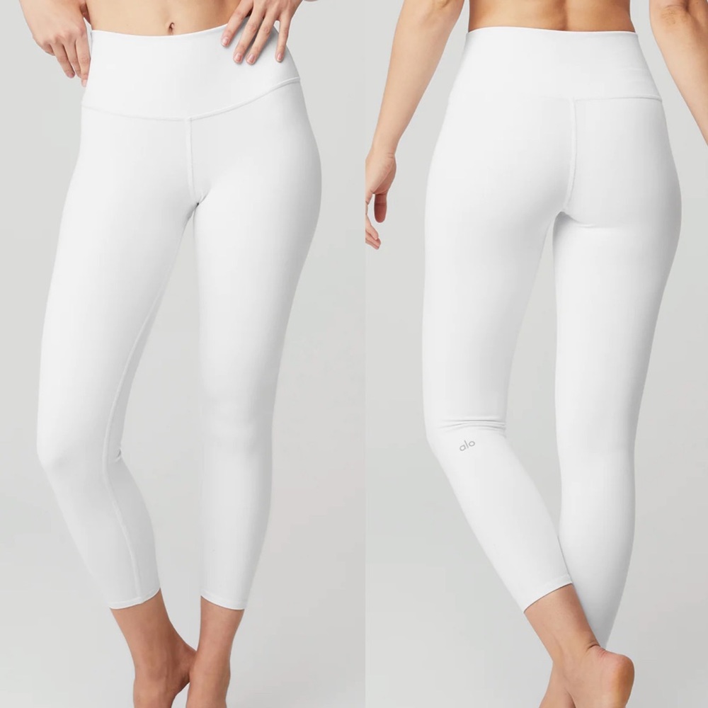 ALO Yoga NWT White Airbrush 7/8 Legging